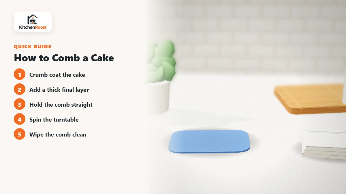 How to Comb a Cake - best affordable cake comb