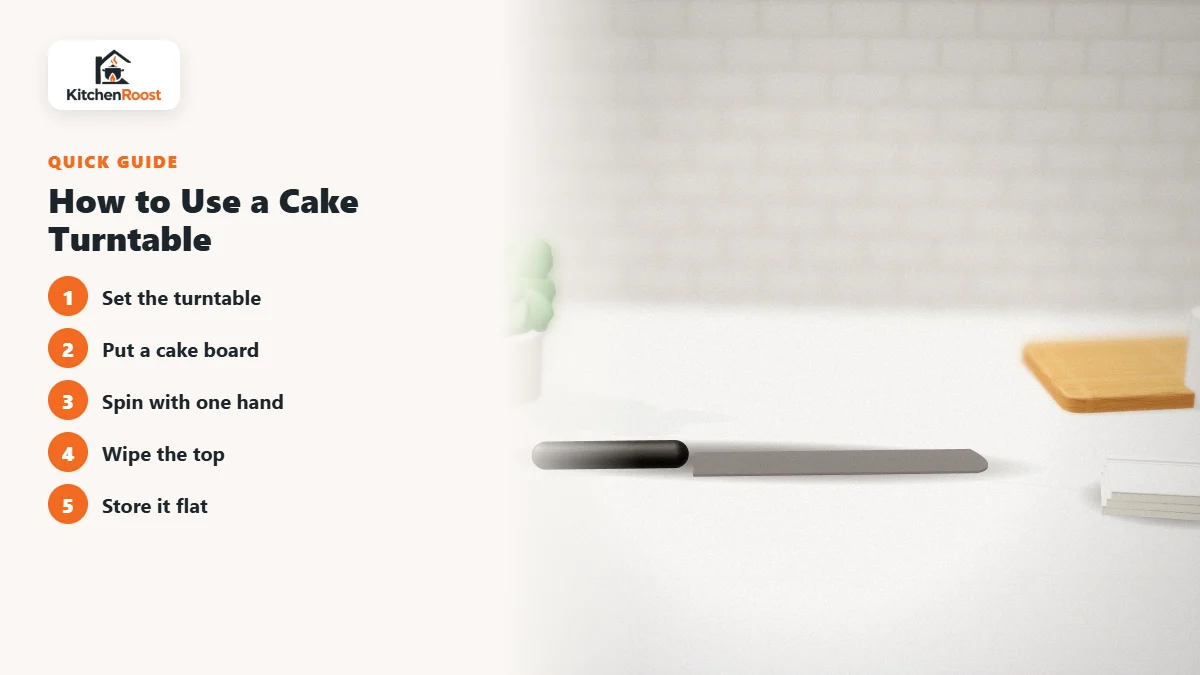 How to Use a Cake Turntable - best affordable cake decorating turntable