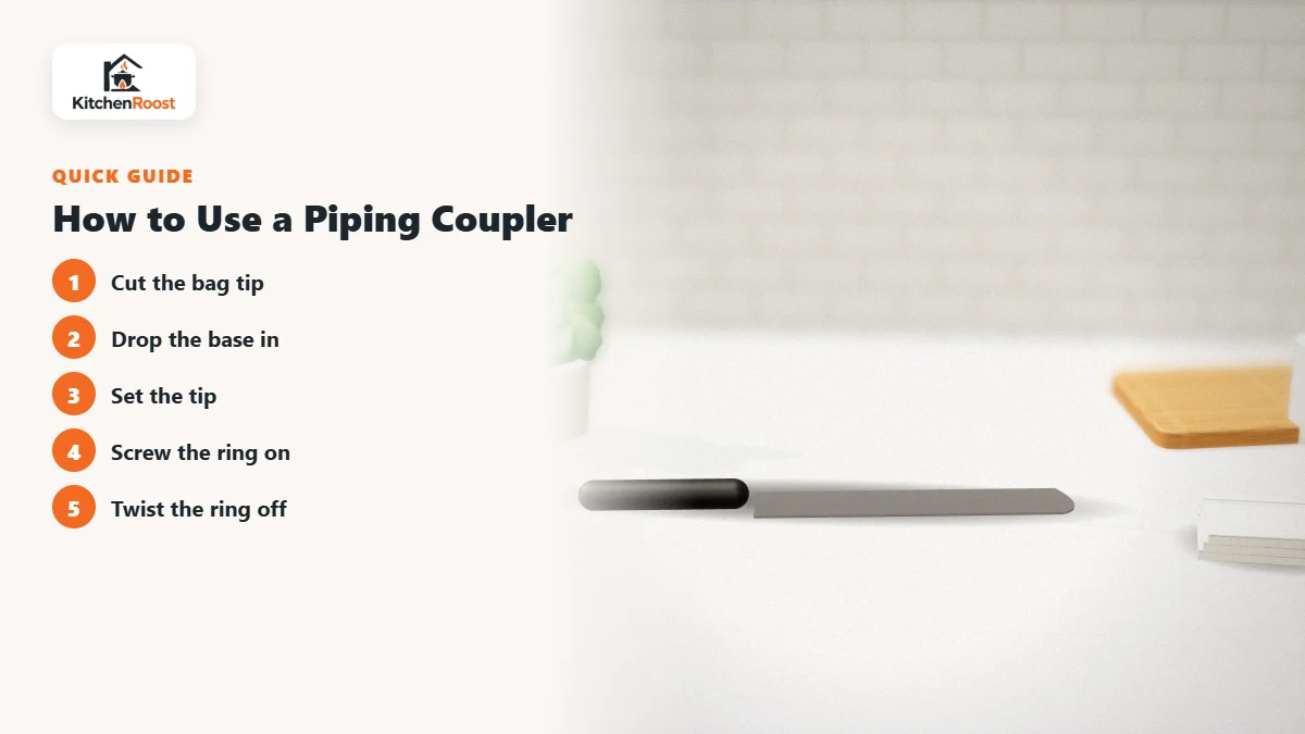 How to Use a Piping Coupler - best affordable cake piping coupler