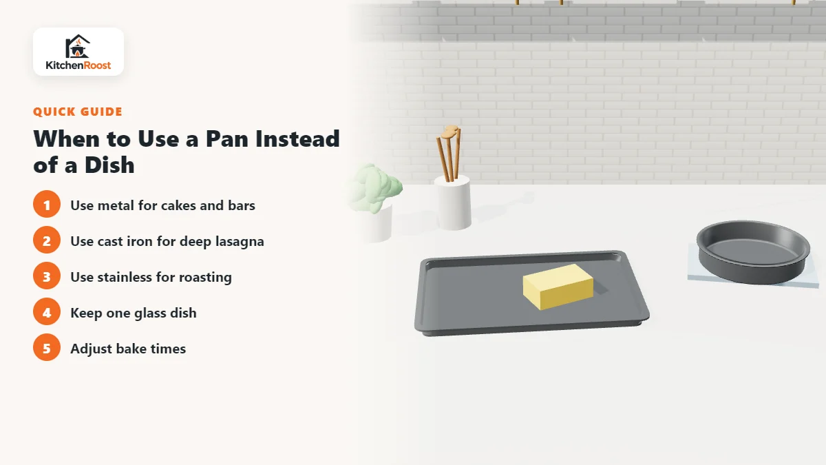 When to Use a Pan Instead of a Dish - best alternative to baking dish