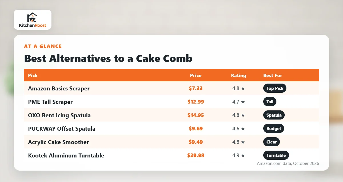 Best alternative to cake comb comparison chart