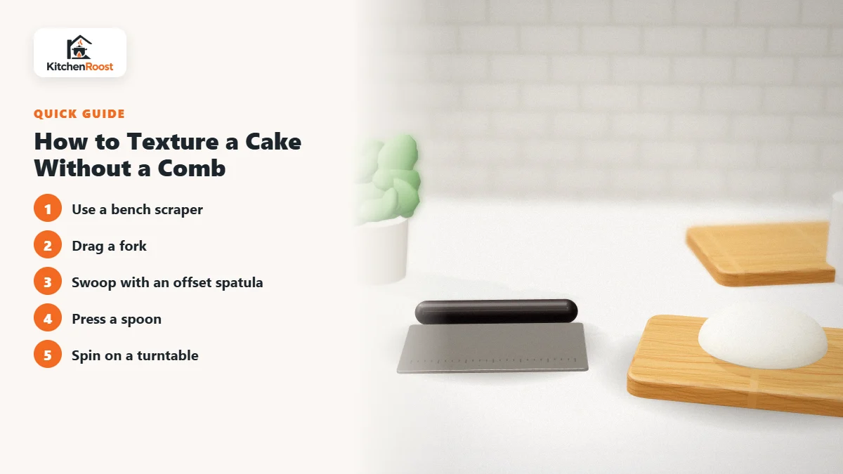 How to Texture a Cake Without a Comb - best alternative to cake comb