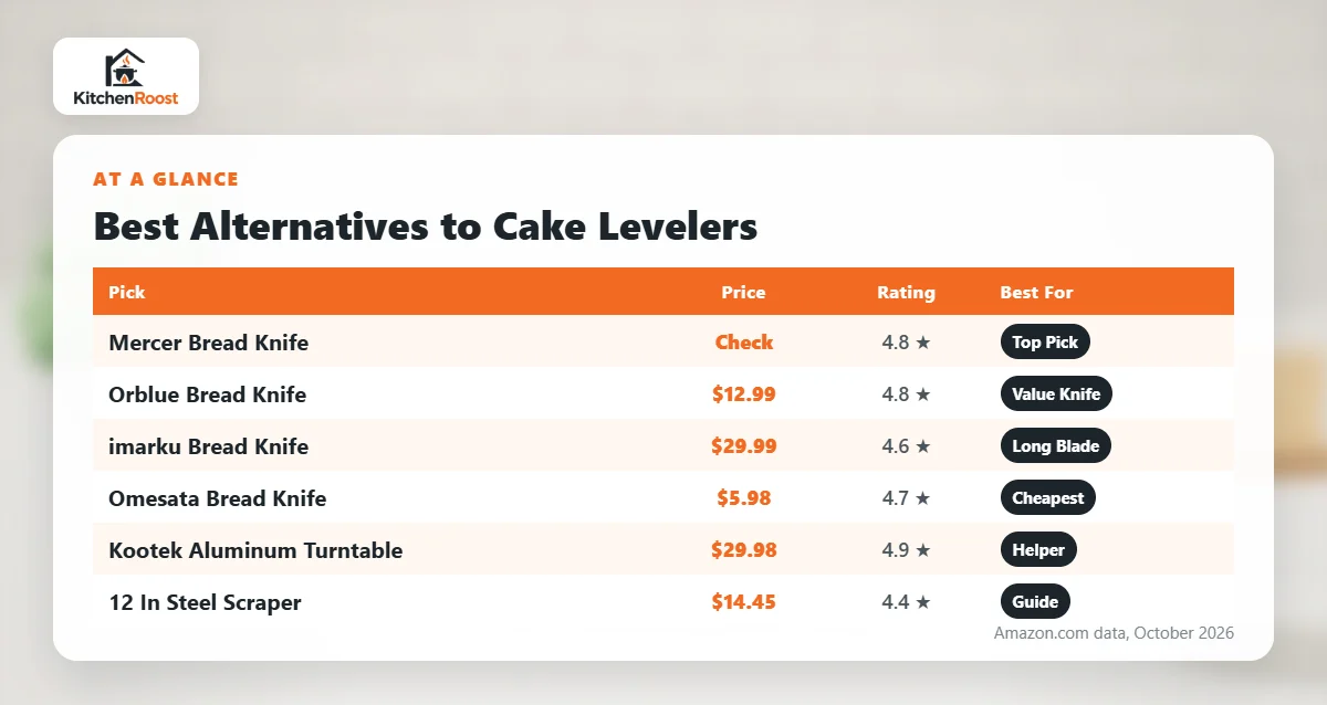 Best alternative to cake leveler comparison chart