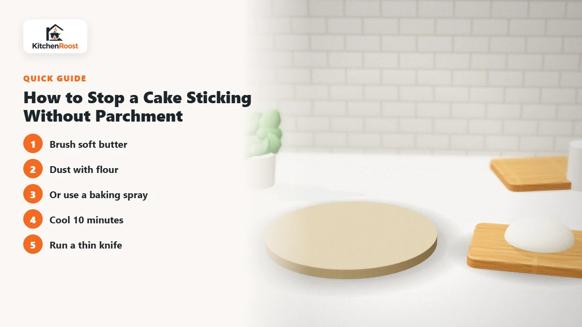 How to Stop a Cake Sticking Without Parchment - best alternative to cake pan liner