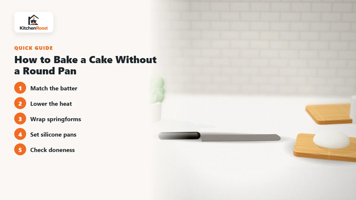 How to Bake a Cake Without a Round Pan - best alternative to cake pan