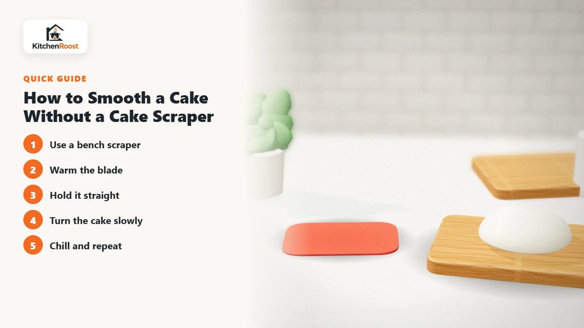 How to Smooth a Cake Without a Cake Scraper - best alternative to cake scraper