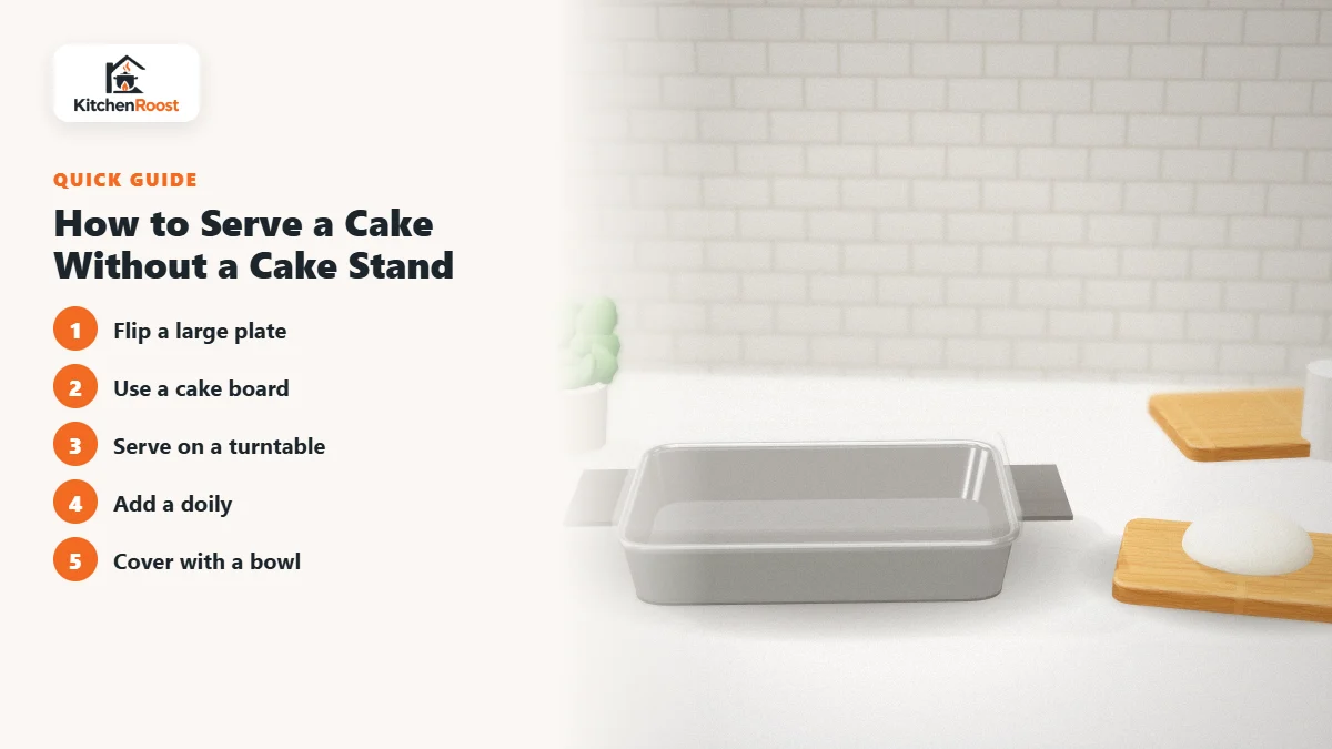 How to Serve a Cake Without a Cake Stand - best alternative to cake stand