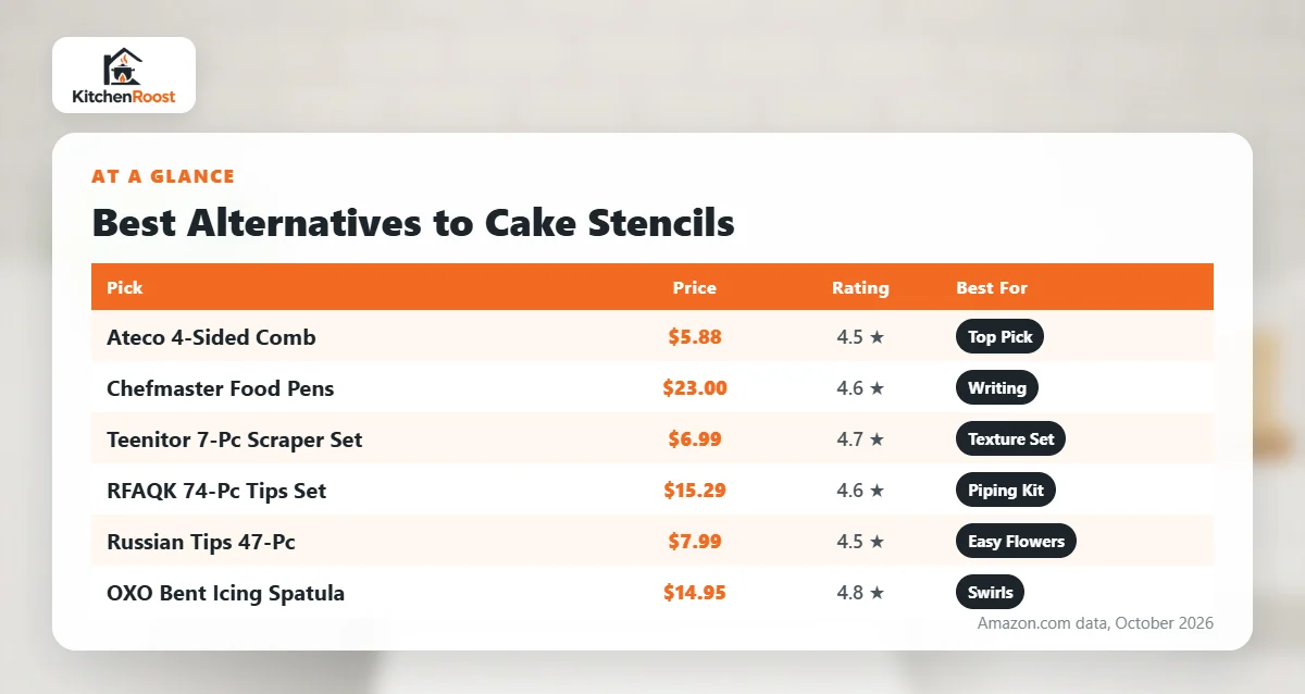 Best alternative to cake stencils comparison chart