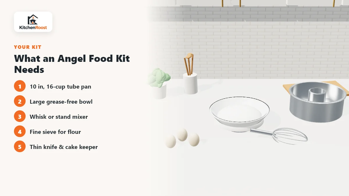 What an Angel Food Kit Needs for angel food cake pans