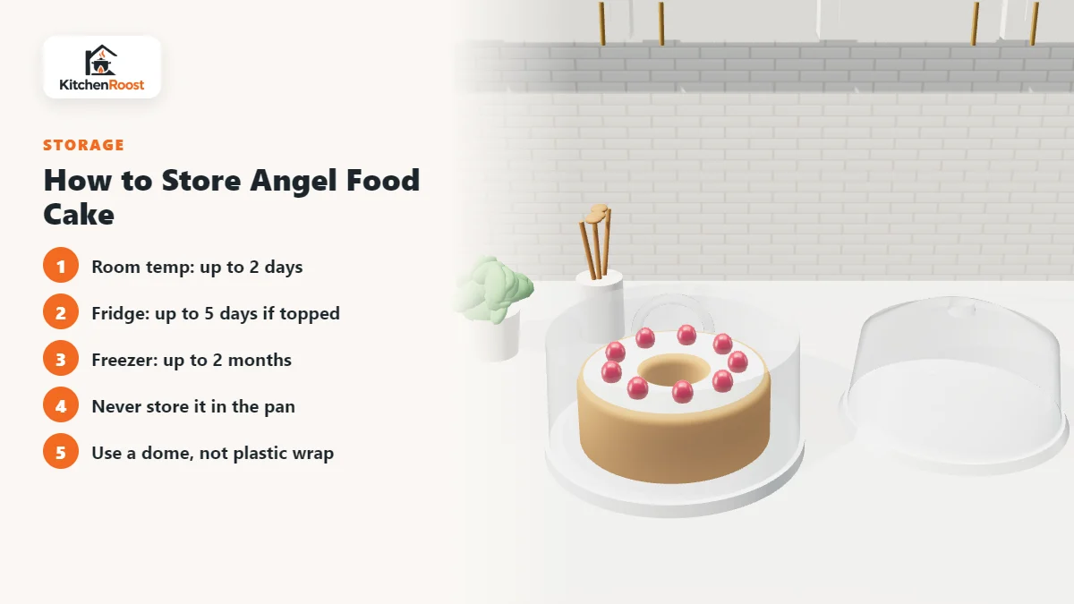 How to Store Angel Food Cake for angel food cake pans