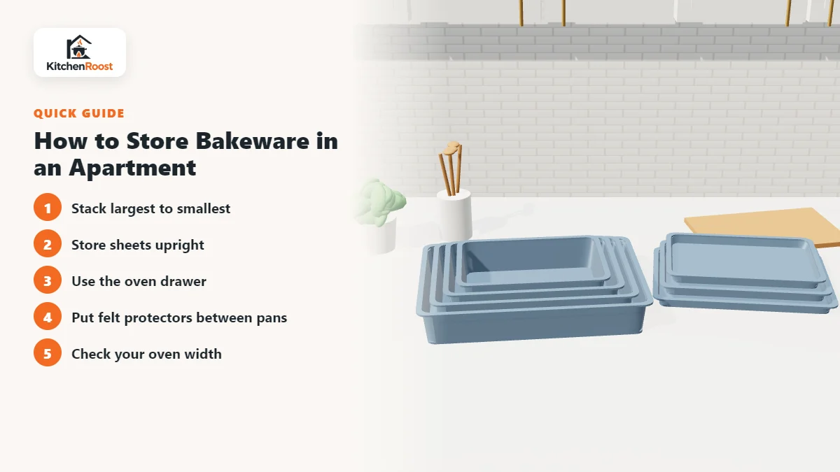 How to Store Bakeware in an Apartment - best bakeware set for apartments