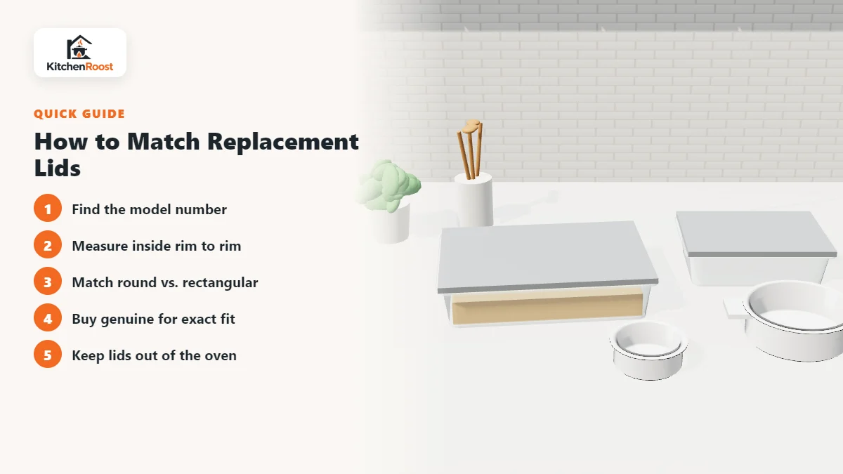 How to Match Replacement Lids - best bakeware set replacement lid