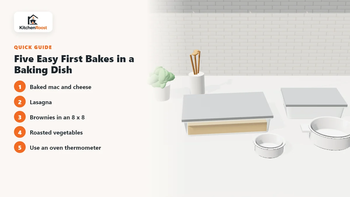 Five Easy First Bakes in a Baking Dish - best baking dish for beginners
