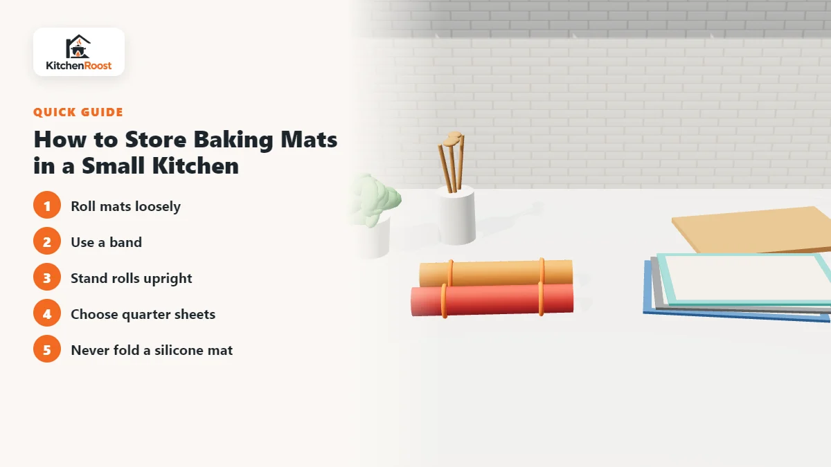 How to Store Baking Mats in a Small Kitchen - best baking mat for small spaces