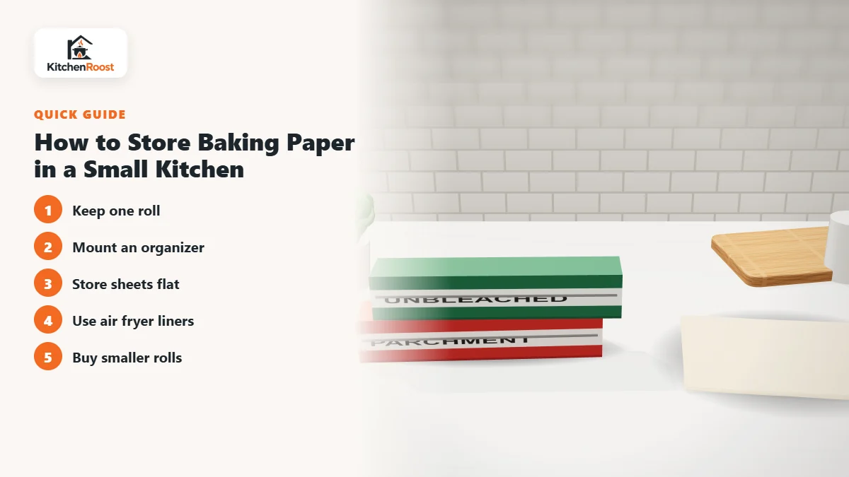 How to Store Baking Paper in a Small Kitchen - best baking paper for apartments
