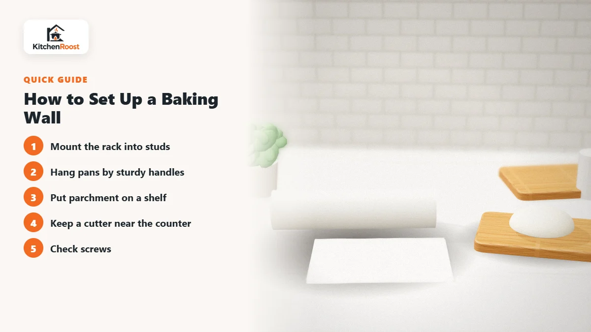 How to Set Up a Baking Wall - best baking paper pot rack
