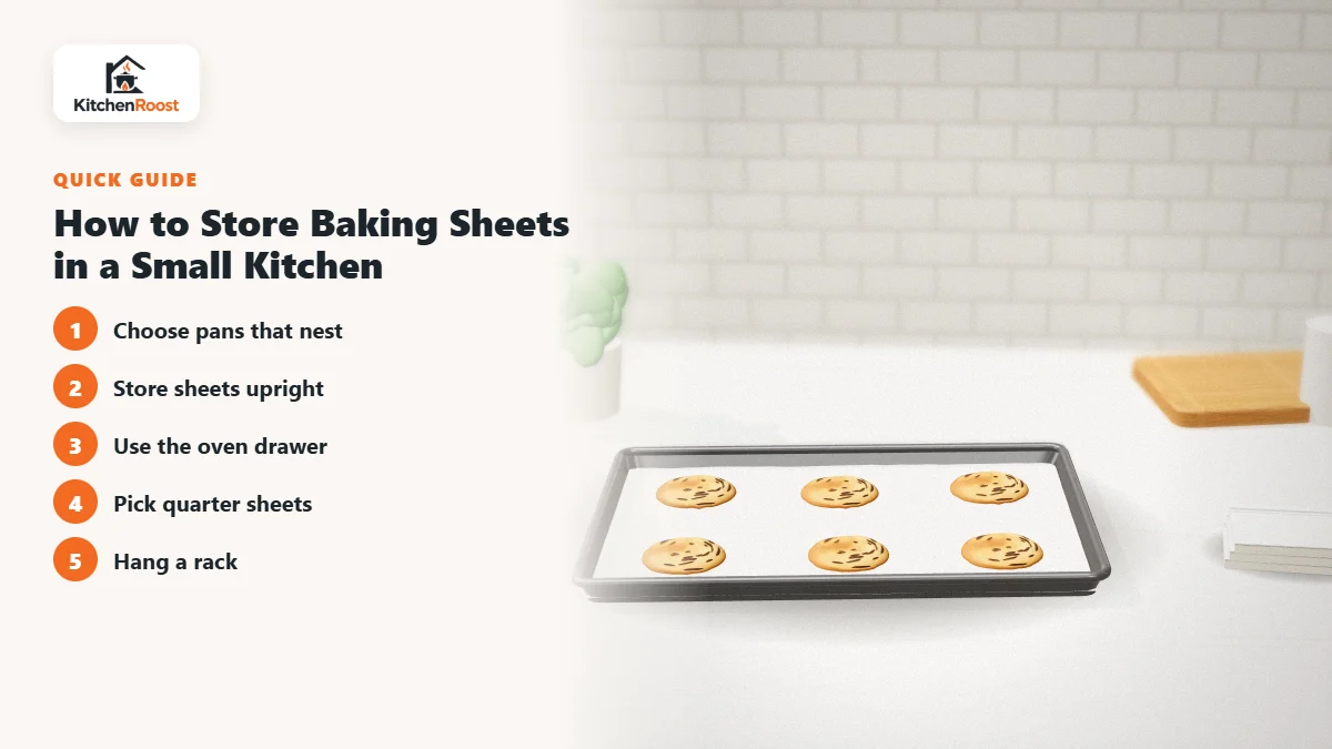 How to Store Baking Sheets in a Small Kitchen - best baking sheet for small spaces