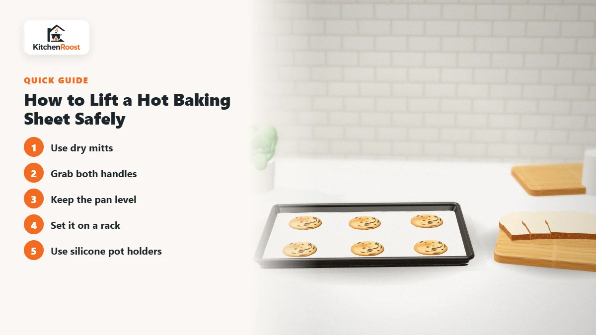 How to Lift a Hot Baking Sheet Safely - best baking sheet handle