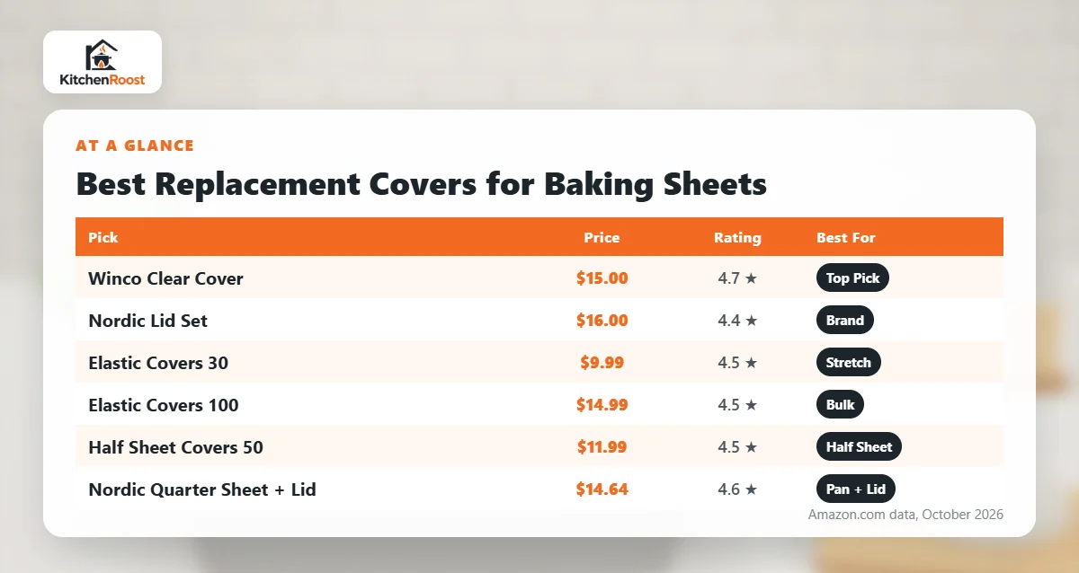Best baking sheet replacement cover comparison chart