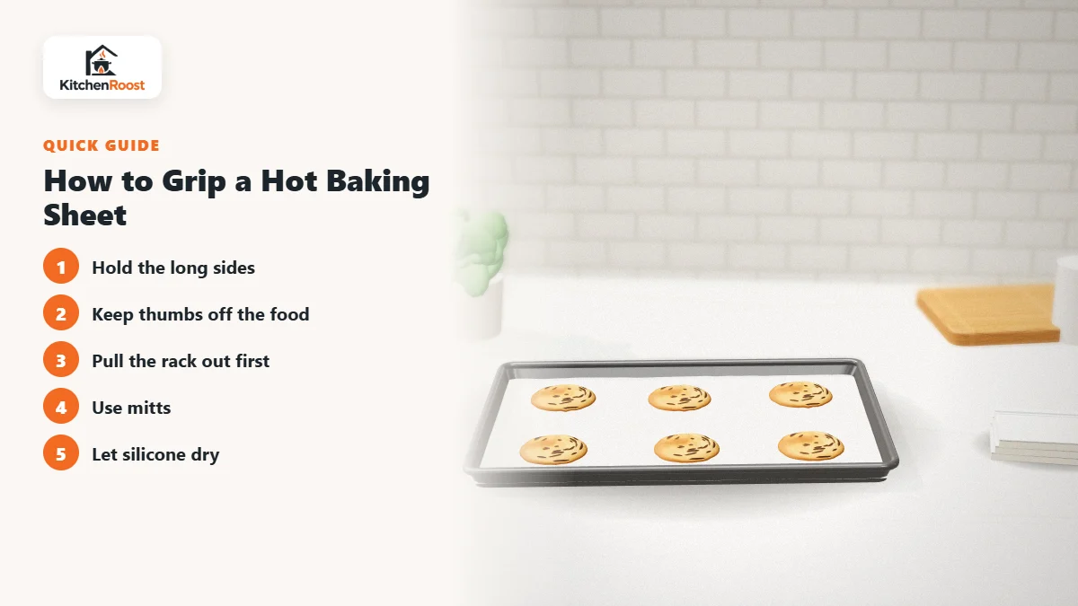 How to Grip a Hot Baking Sheet - best baking sheet silicone handle cover