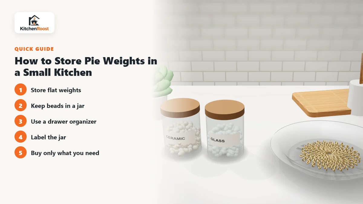 How to Store Pie Weights in a Small Kitchen - best baking weights for apartments