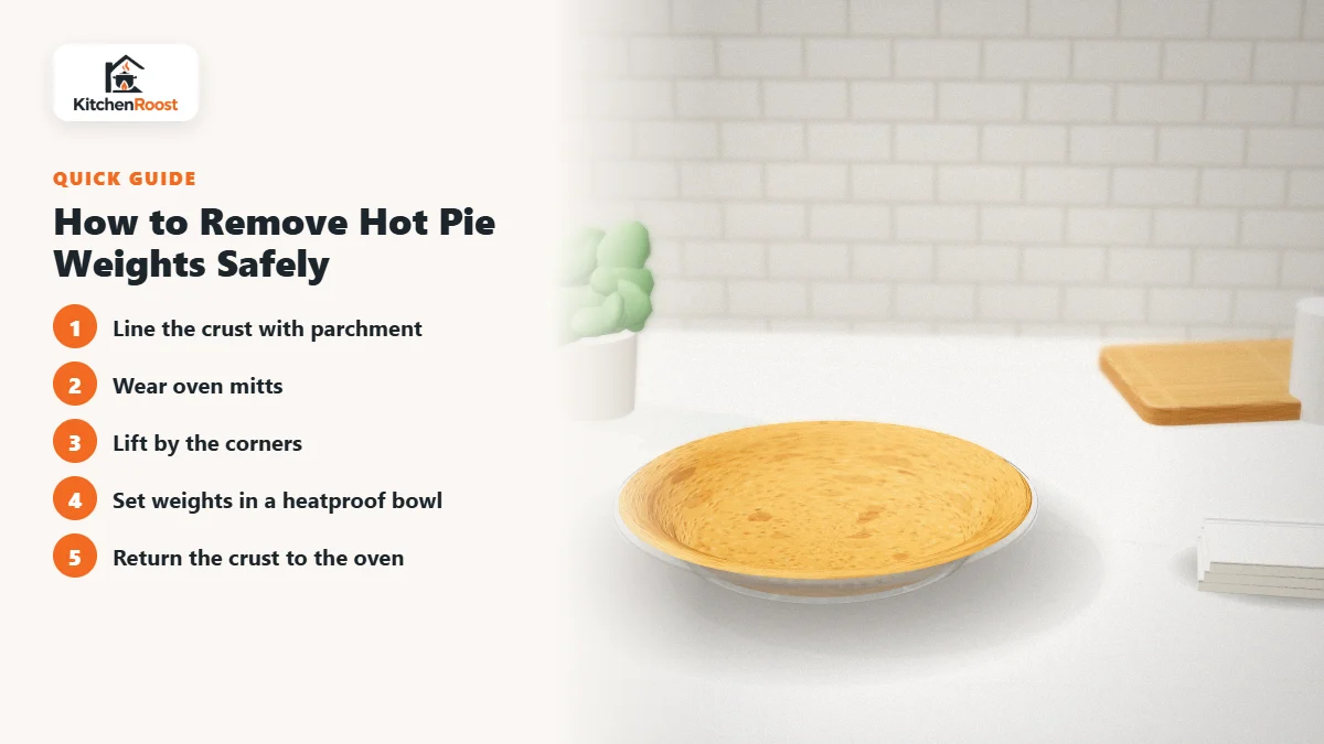 How to Remove Hot Pie Weights Safely - best baking weights handle