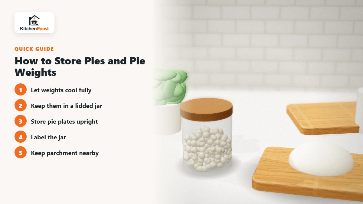 How to Store Pies and Pie Weights - best baking weights lid