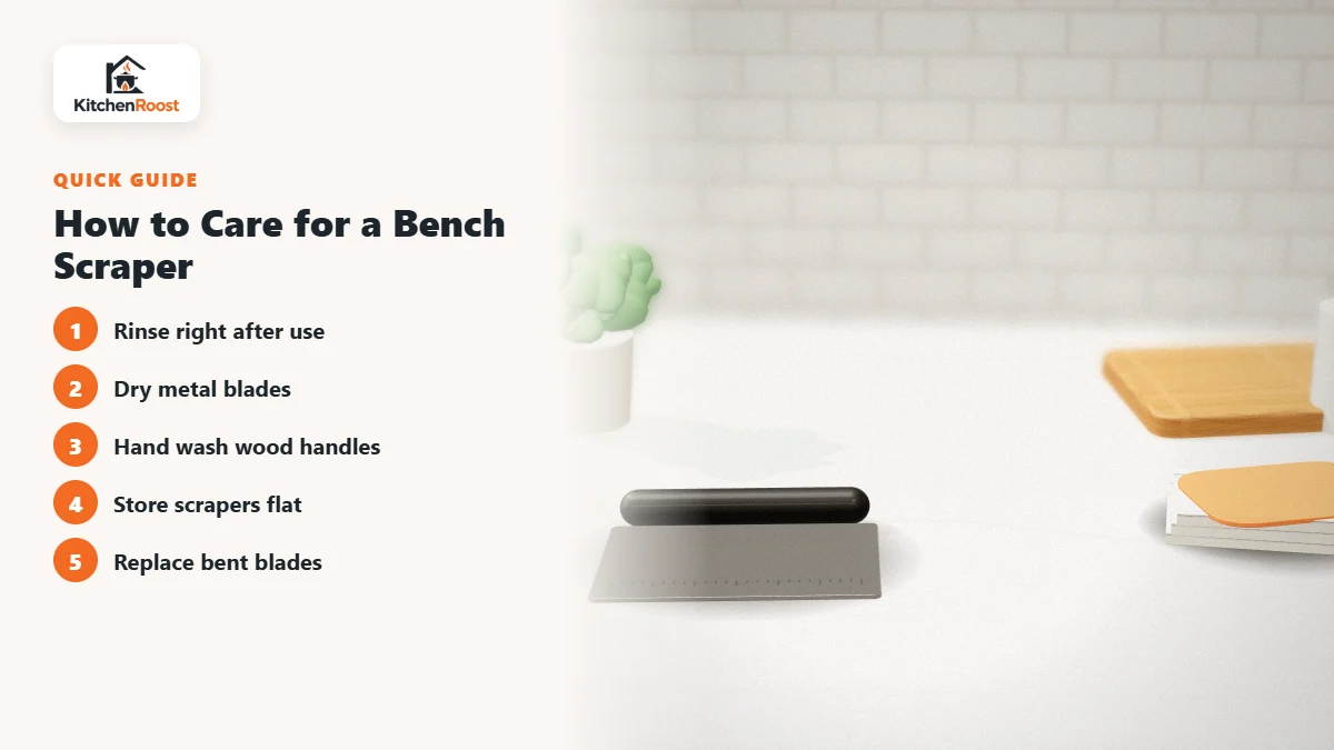 How to Care for a Bench Scraper - best bench scraper for everyday use