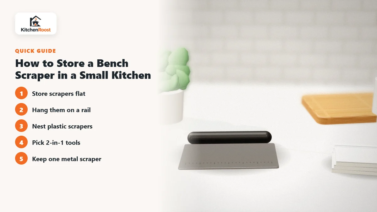 How to Store a Bench Scraper in a Small Kitchen - best bench scraper for small spaces