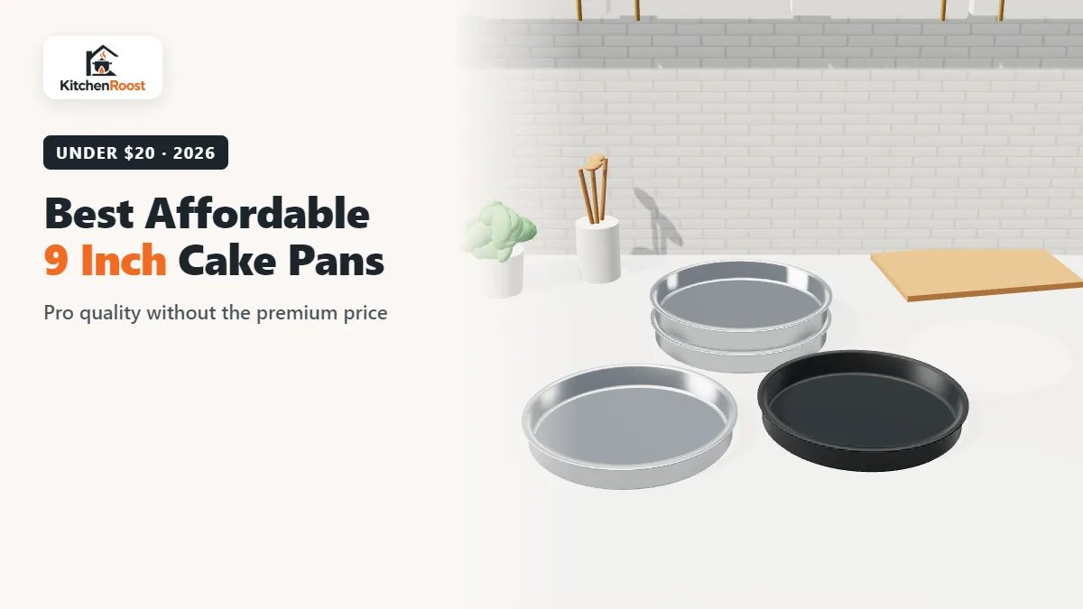 Affordable 9 inch cake pans in aluminum, nonstick and stainless steel