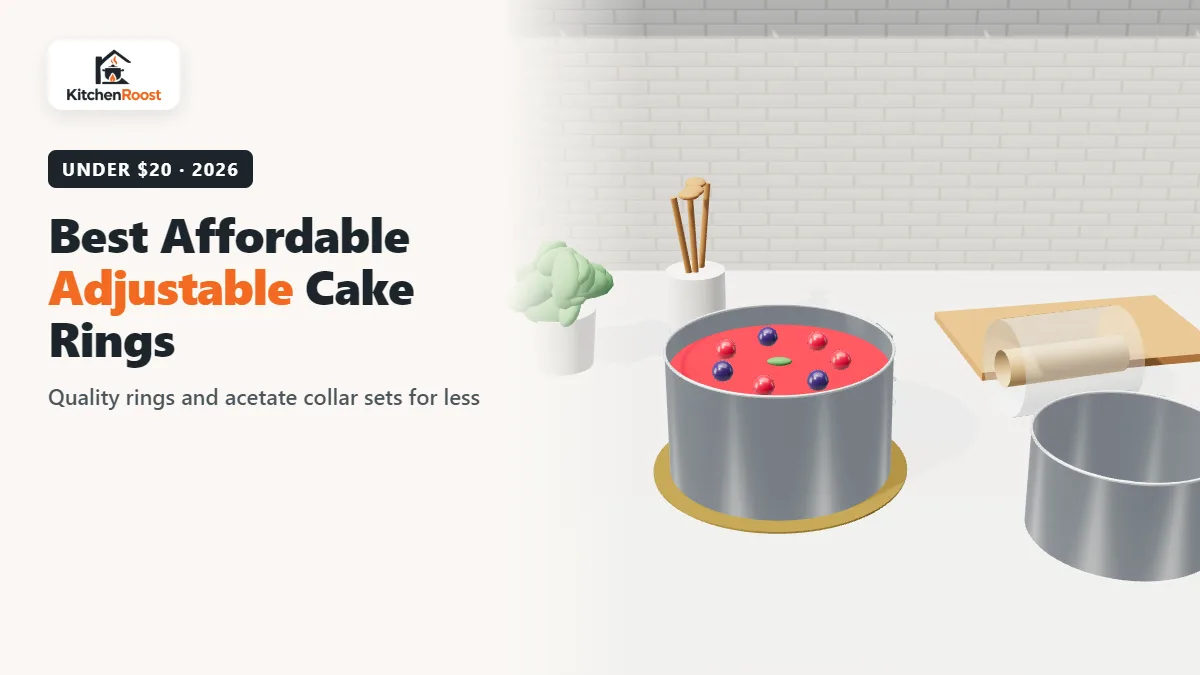 Affordable adjustable cake ring and acetate collar set with a mousse cake
