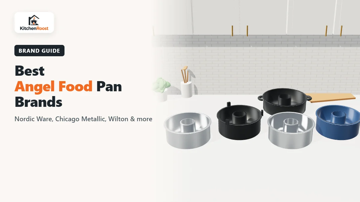 Best angel food cake pan brands in an American kitchen