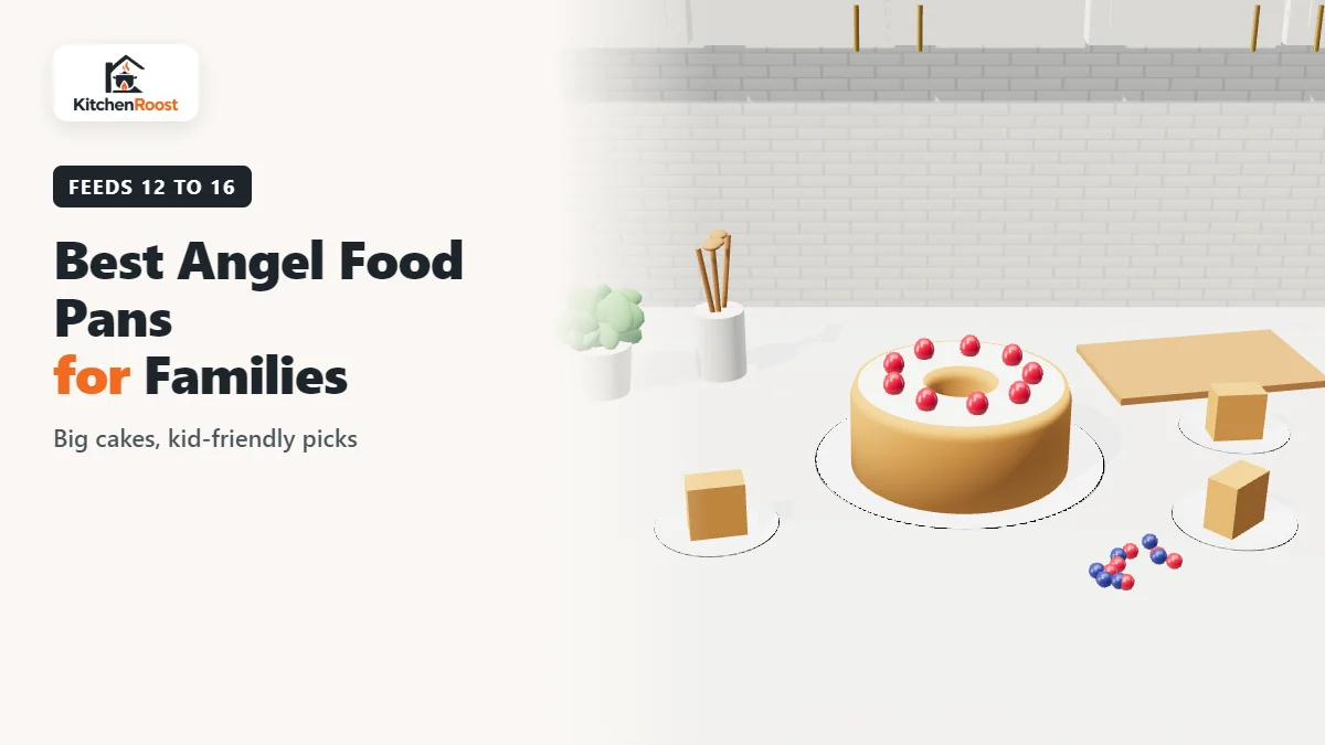 Best angel food cake pan for families in an American kitchen