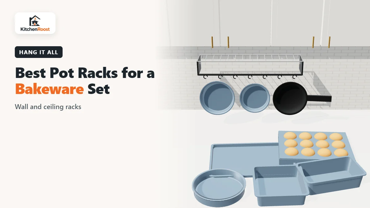 Best bakeware set pot rack in an American kitchen
