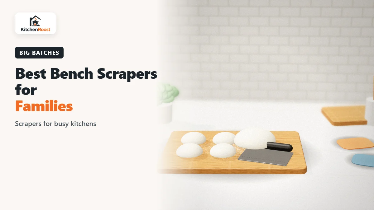 Best bench scraper for families in an American kitchen