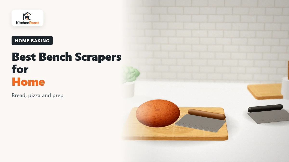 Best bench scraper for home in an American kitchen