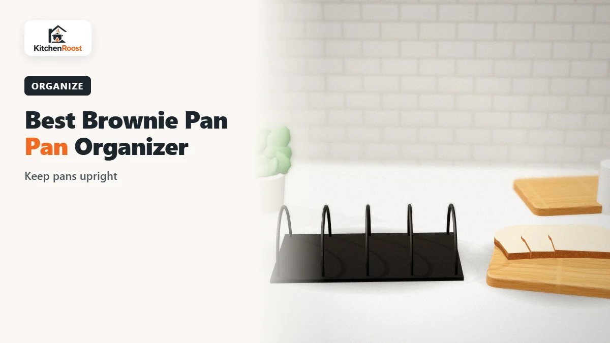 Best brownie pan pan organizer in an American kitchen