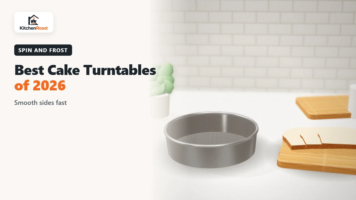 Best cake turntable 2026 in an American kitchen