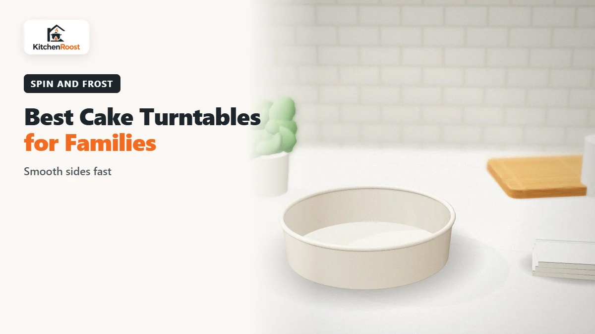 Best cake turntable for families in an American kitchen