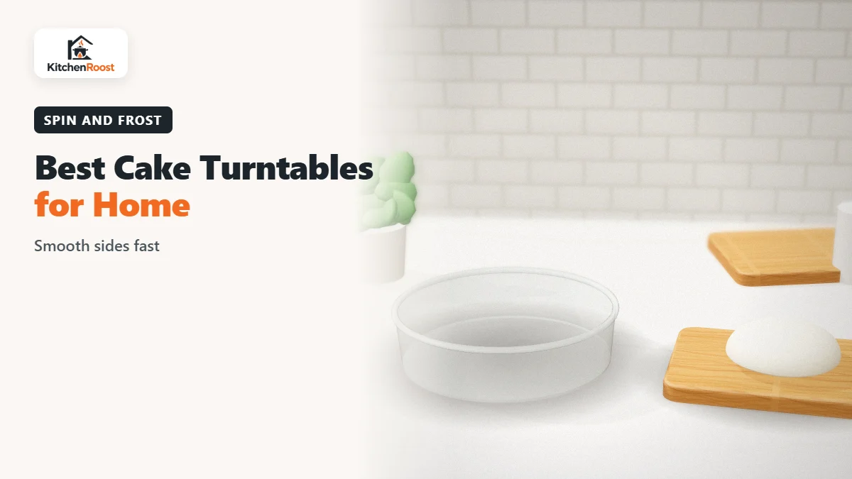 Best cake turntable for home in an American kitchen