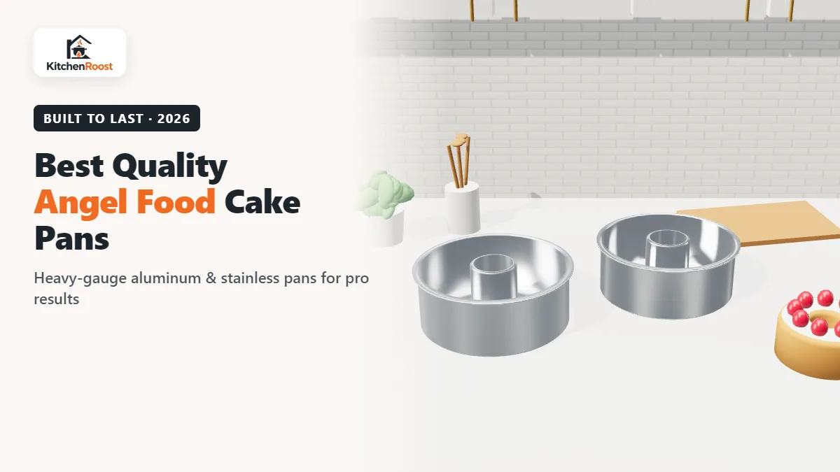 High quality aluminum and stainless steel angel food cake pans