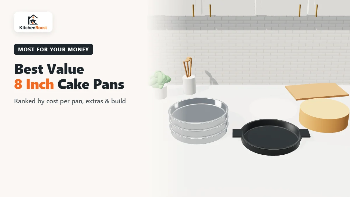 Best value 8 inch cake pan sets with parchment rounds