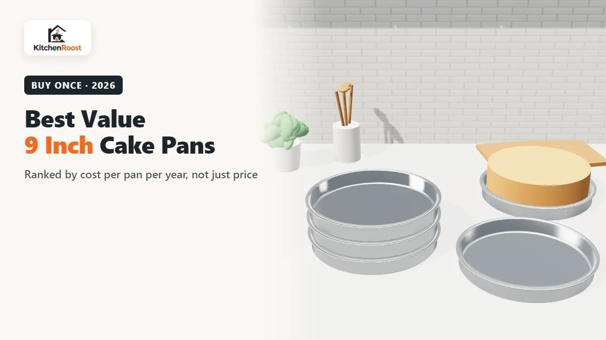 Best value 9 inch cake pans: stainless steel and aluminum sets