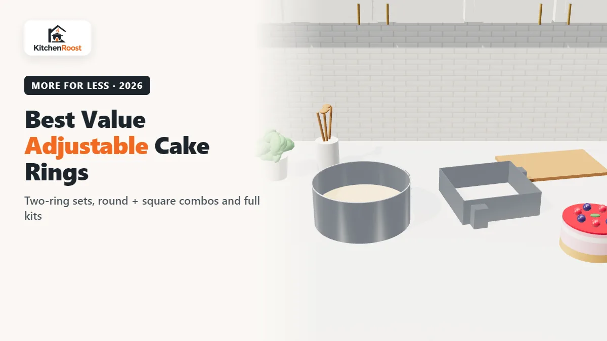 Best value adjustable cake rings: round and square ring set