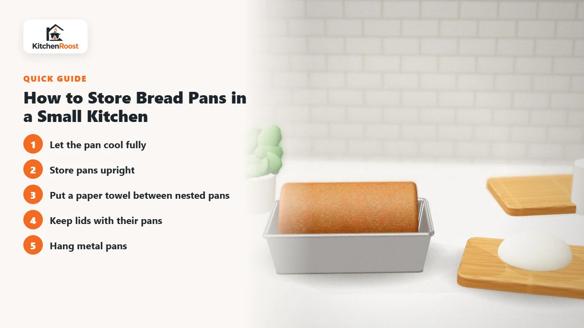 How to Store Bread Pans in a Small Kitchen - best bread pan for small spaces