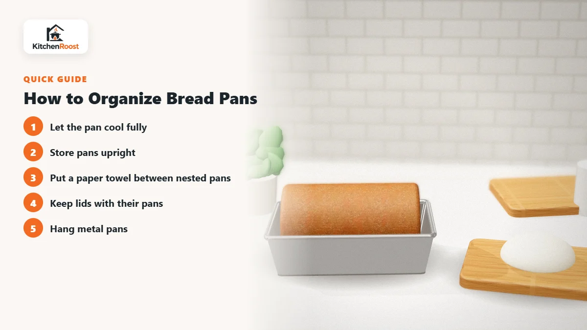 How to Organize Bread Pans - best bread pan pan organizer