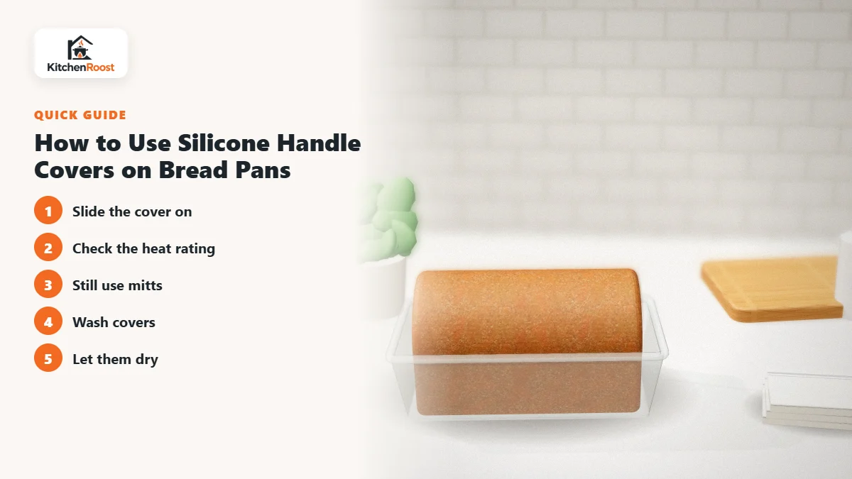 How to Use Silicone Handle Covers on Bread Pans - best bread pan silicone handle cover