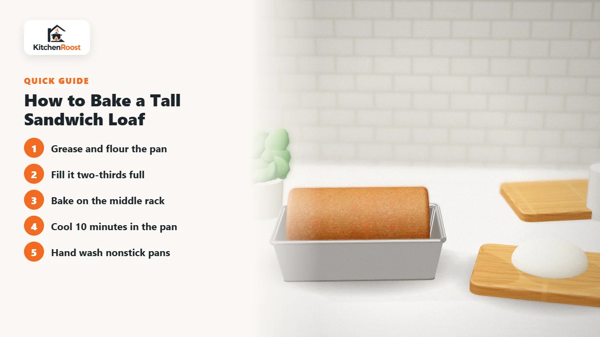 How to Bake a Tall Sandwich Loaf - best bread pan