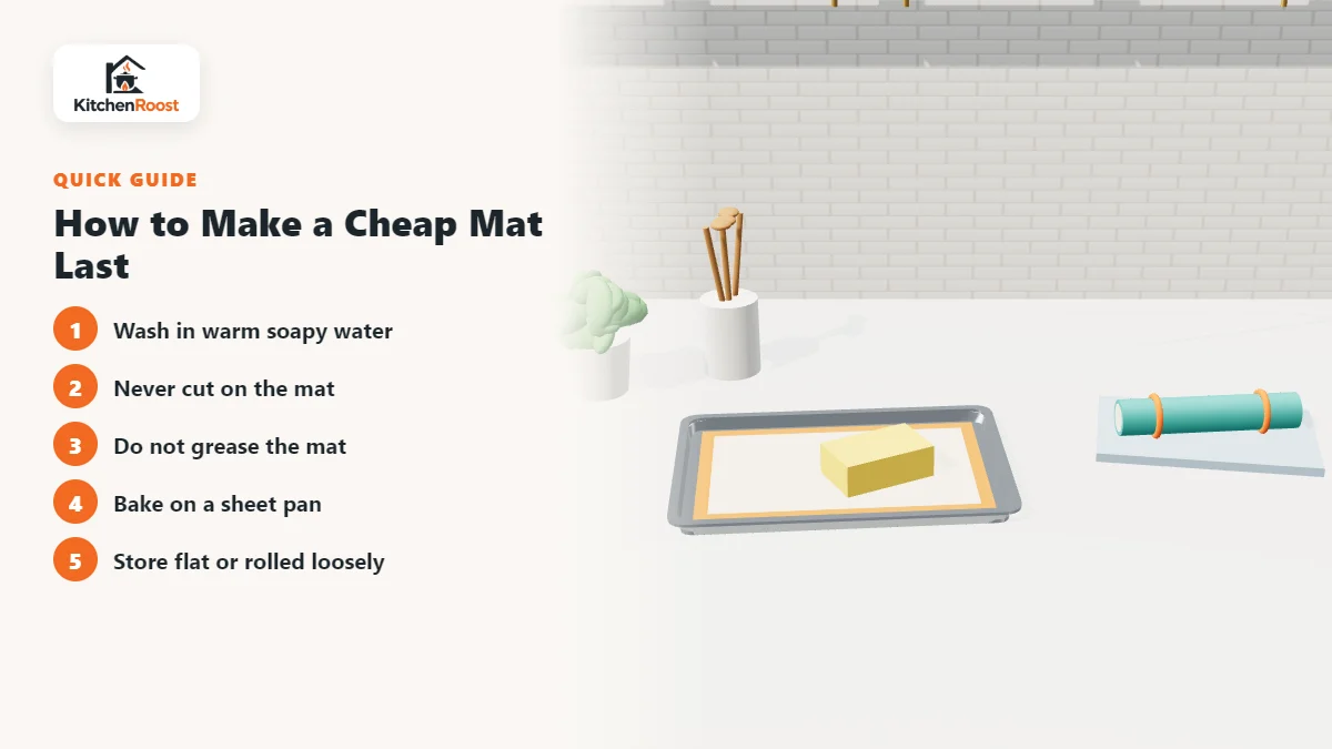 How to Make a Cheap Mat Last - best budget baking mat