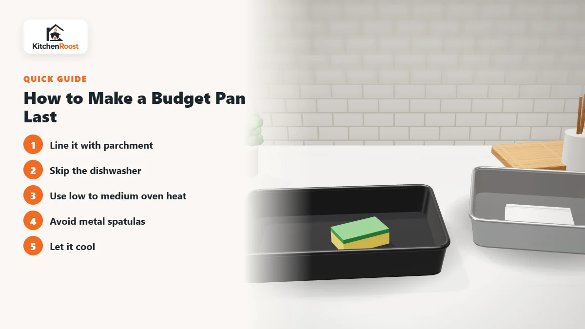 How to Make a Budget Pan Last - best budget baking pan